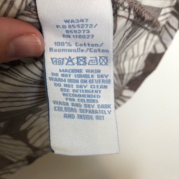 Boden Tank Top Shell Women US6 UK10 Beaded Embellished Collar Floral Taupe Whit - Picture 4 of 8